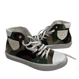 Saint Laurent Bedford Camouflage High Top Sneakers